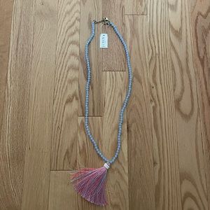NWT! J.Crew Blue Faceted Necklace